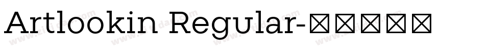 Artlookin Regular字体转换